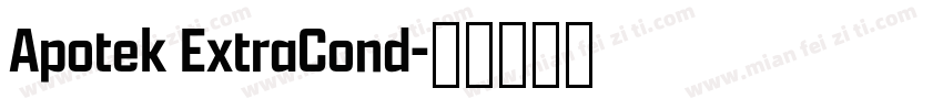 Apotek ExtraCond字体转换